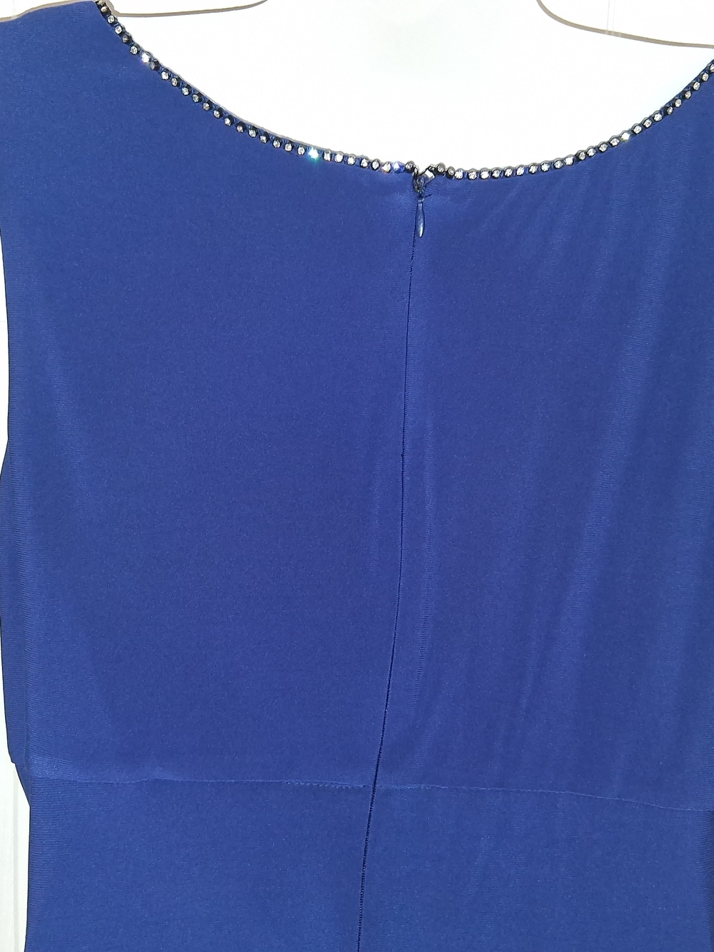 Vintage Y2K Kathy Roberts R&M Richards Royal Blue 2pc Dress & Jacket Set Size 16 - Picture 7 of 16